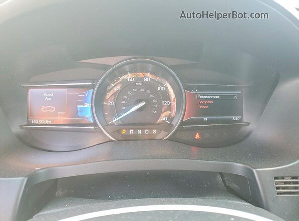 1FM5K8D85HGA21391 2017 FORD EXPLORER Black Widok zestawu wskaźników