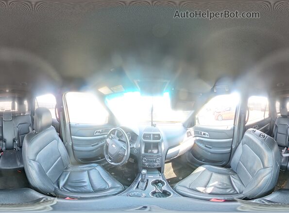 1FM5K8D85HGA21391 2017 FORD EXPLORER Black Widok wnętrza 360 stopni
