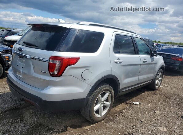 1FM5K8D85HGA83728 2017 FORD EXPLORER Серебряный Задняя правая четверть