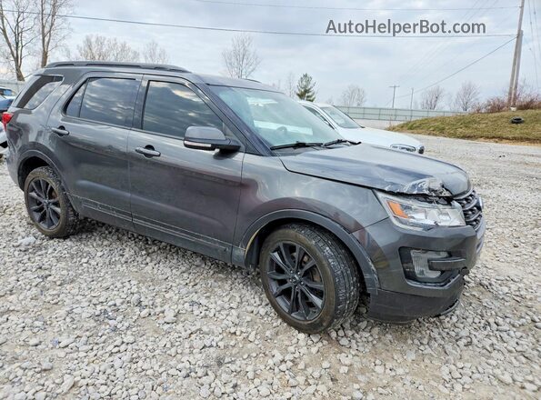 1FM5K8D85HGE35786 2017 FORD EXPLORER Black Delantero derecho