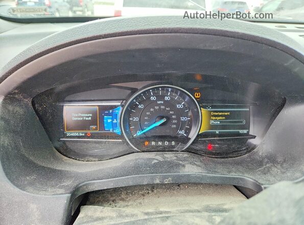 1FM5K8D85HGE35786 2017 FORD EXPLORER Black Vista del cuadro de instrumentos