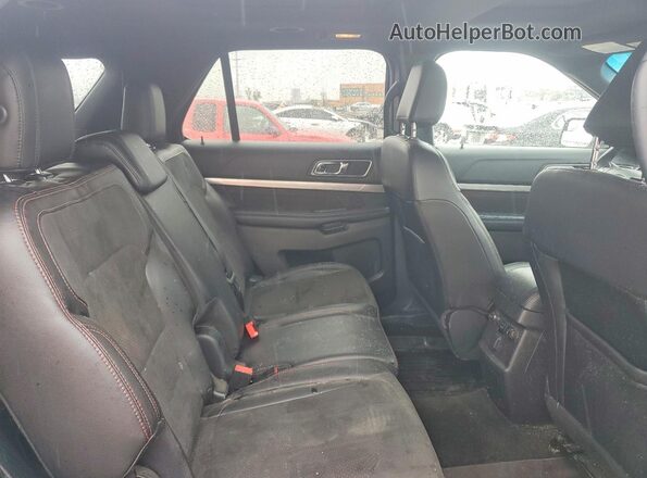 1FM5K8D85JGA24703 2018 FORD EXPLORER Синий Вид задней части салона