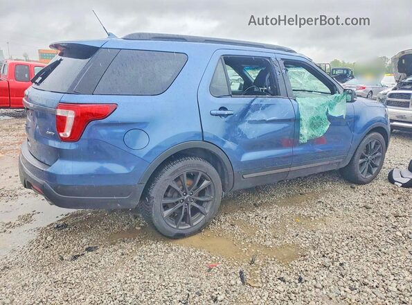 1FM5K8D85JGA24703 2018 FORD EXPLORER Синий Задняя правая четверть