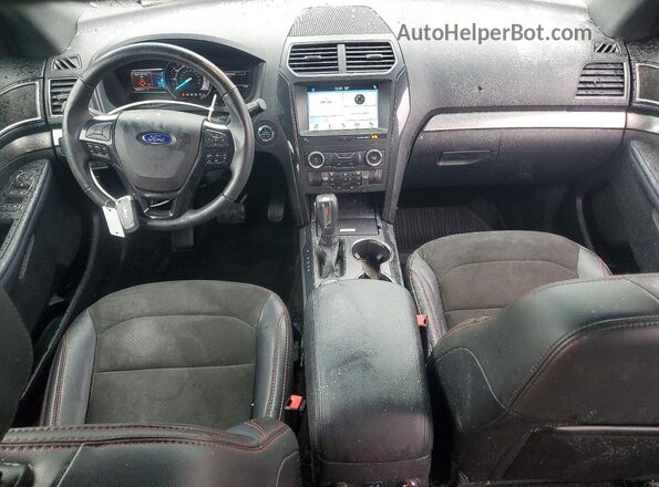 1FM5K8D85JGA24703 2018 FORD EXPLORER Синий Вид панели приборов