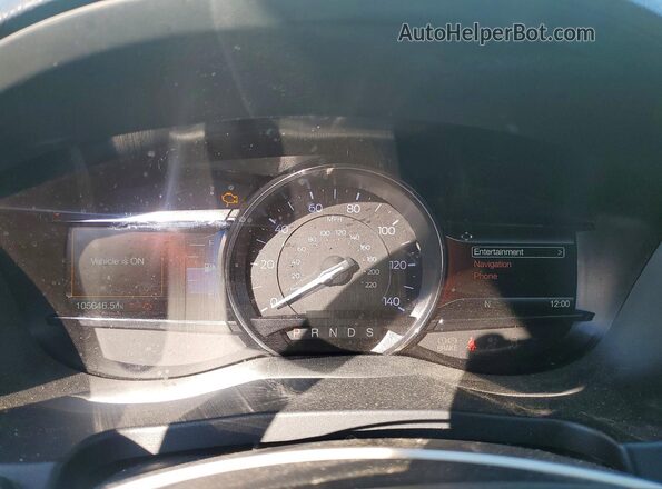1FM5K8D85KGA13461 2019 FORD EXPLORER Белый Вид щитка приборов