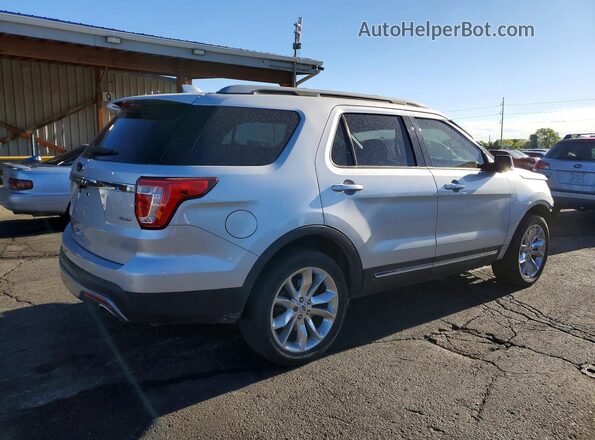 1FM5K8D86HGA22694 2017 FORD EXPLORER Silver Rear right