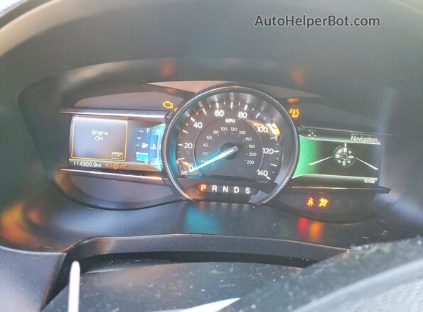 1FM5K8D86HGA22694 2017 FORD EXPLORER Silver Instrument cluster view