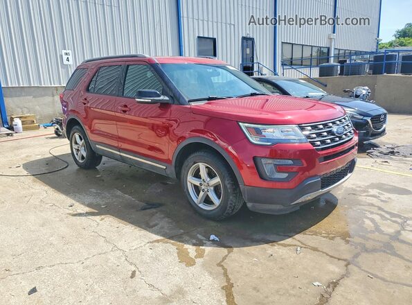 1FM5K8D86HGA68168 2017 FORD EXPLORER Red Front right