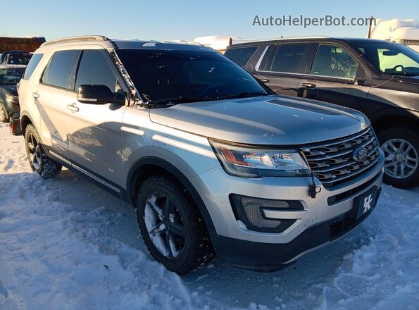 1FM5K8D86HGD05094 2017 FORD EXPLORER Серебряный Передняя правая четверть