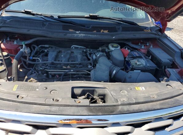 1FM5K8D86JGC01453 2018 FORD EXPLORER Burgundy Vista del compartimento del motor