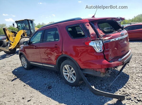 1FM5K8D86JGC01453 2018 FORD EXPLORER Burgundy Trasero izquierdo