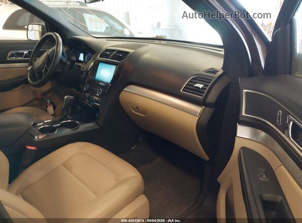 1FM5K8D87GGC65624 2016 FORD FORD EXPLORER Коричневый Вид салона спереди