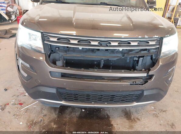 1FM5K8D87GGC65624 2016 FORD FORD EXPLORER Коричневый Вид спереди