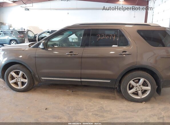 1FM5K8D87GGC65624 2016 FORD FORD EXPLORER Коричневый Панорамный вид салона 360°