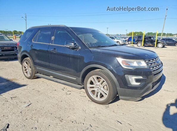 1FM5K8D87GGD24719 2016 FORD EXPLORER Черный Передняя правая четверть