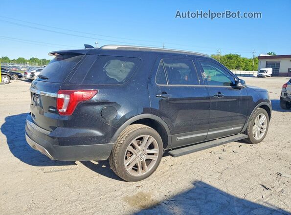 1FM5K8D87GGD24719 2016 FORD EXPLORER Черный Задняя правая четверть