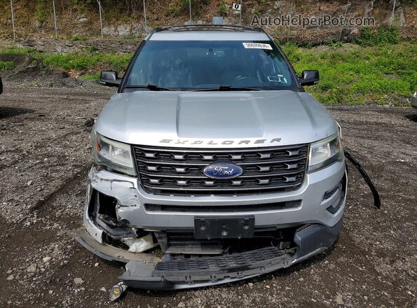 1FM5K8D87HGA83620 2017 FORD EXPLORER Серебряный Вид спереди