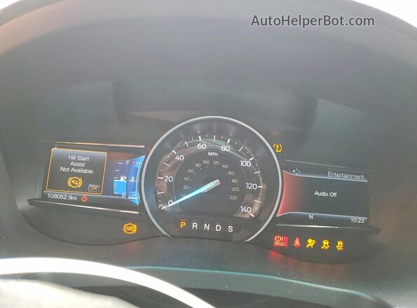 1FM5K8D87HGA83620 2017 FORD EXPLORER Серебряный Вид щитка приборов