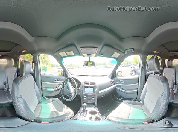 1FM5K8D87HGA83620 2017 FORD EXPLORER Серебряный Панорамный вид салона 360°