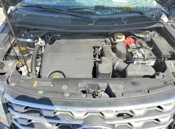 1FM5K8D87HGA92768 2017 FORD EXPLORER Синий Вид подкапотного пространства
