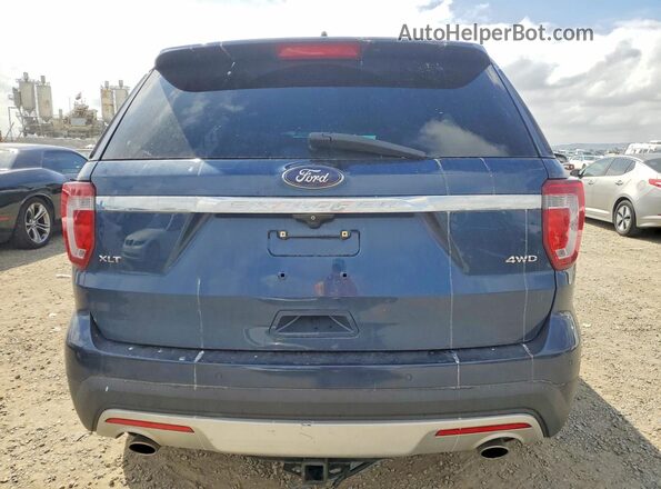 1FM5K8D87HGA92768 2017 FORD EXPLORER Синий Вид сзади