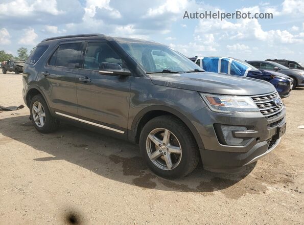 1FM5K8D87HGD81343 2017 FORD EXPLORER Charcoal Przód prawy