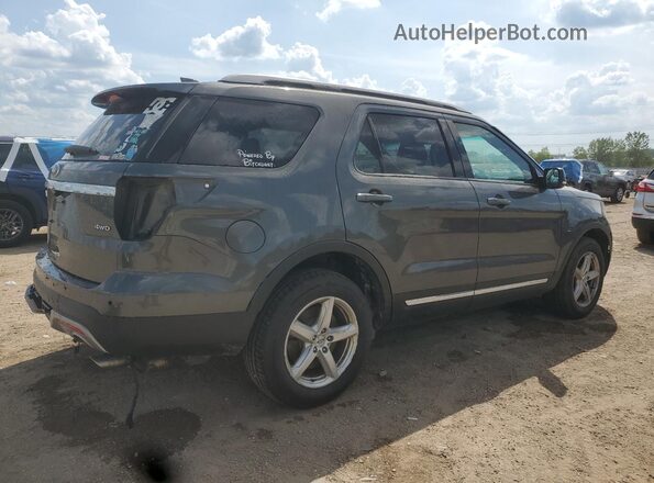 1FM5K8D87HGD81343 2017 FORD EXPLORER Charcoal Tył prawy