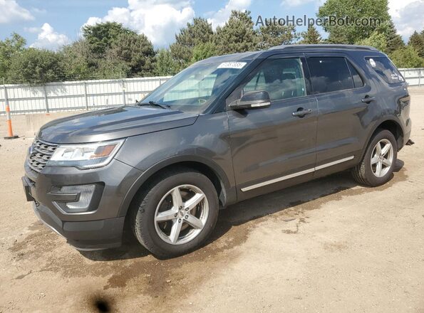 1FM5K8D87HGD81343 2017 FORD EXPLORER Charcoal Przód lewy