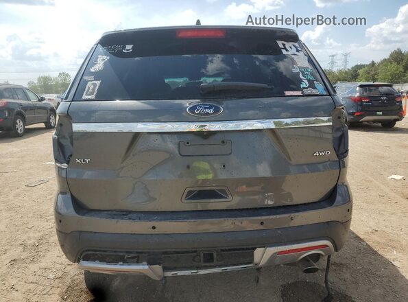 1FM5K8D87HGD81343 2017 FORD EXPLORER Charcoal Widok z tyłu