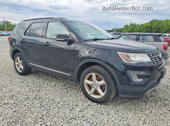 1FM5K8D88GGC68497 2016 FORD EXPLORER Черный Передняя правая четверть