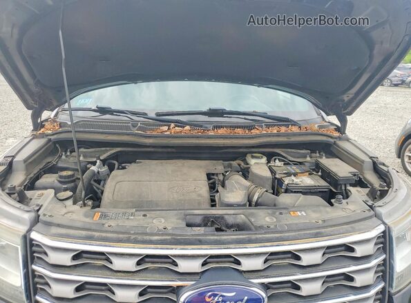 1FM5K8D88GGC68497 2016 FORD EXPLORER Черный Вид подкапотного пространства