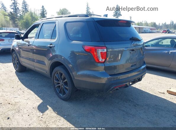 1FM5K8D88HGA70746 2017 FORD FORD EXPLORER Серый Задняя левая четверть