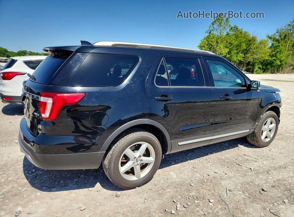 1FM5K8D88HGD54250 2017 FORD EXPLORER Black Tył prawy