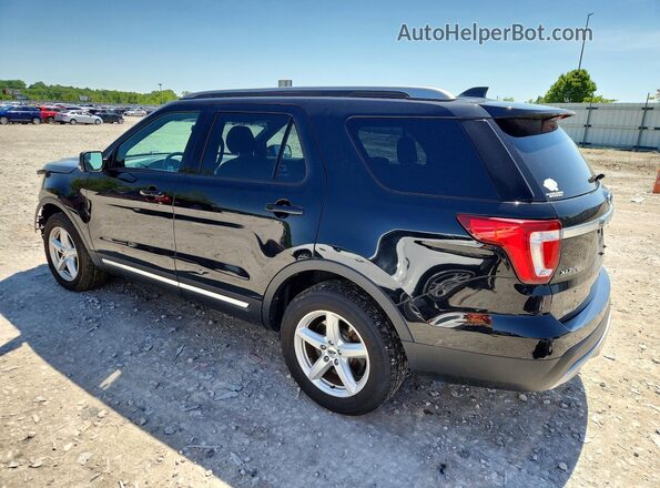 1FM5K8D88HGD54250 2017 FORD EXPLORER Black Tył lewy