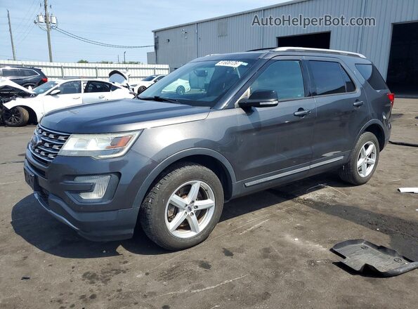 1FM5K8D88HGD71467 2017 FORD EXPLORER Gray Front left