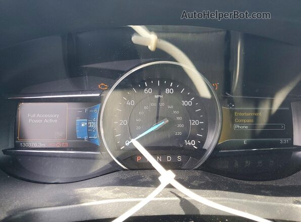 1FM5K8D88HGD71467 2017 FORD EXPLORER Gray Instrument cluster view