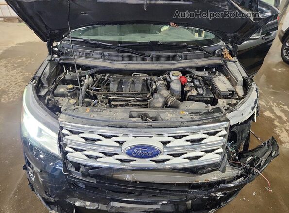 1FM5K8D88JGC15967 2018 FORD FORD EXPLORER Черный Вид подкапотного пространства