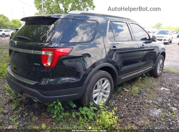 1FM5K8D88JGC29139 2018 FORD EXPLORER Black Tył prawy