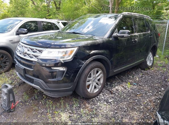 1FM5K8D88JGC29139 2018 FORD EXPLORER Black Przód lewy