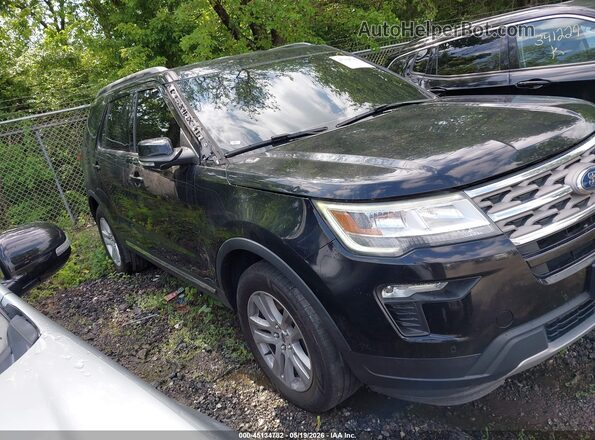 1FM5K8D88JGC29139 2018 FORD EXPLORER Black Widok wnętrza z tyłu