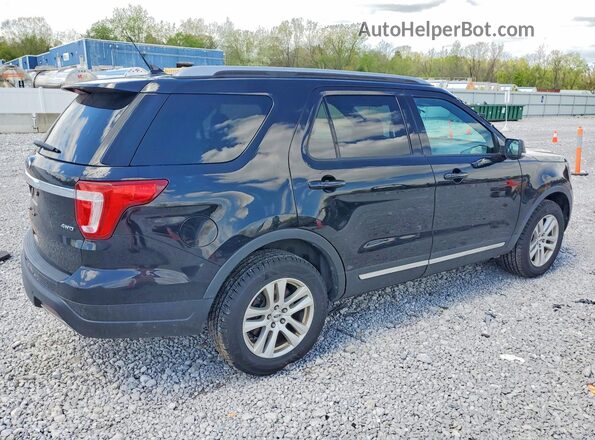 1FM5K8D88KGA21473 2019 FORD EXPLORER Black Tył prawy