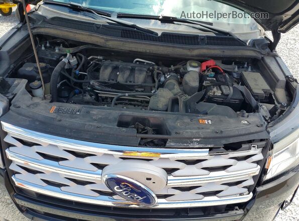 1FM5K8D88KGA21473 2019 FORD EXPLORER Black Widok komory silnika