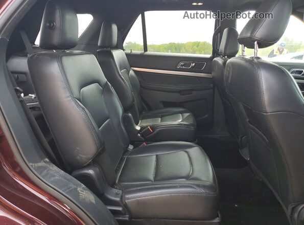 1FM5K8D88KGA38449 2019 FORD EXPLORER Maroon Widok wnętrza z tyłu