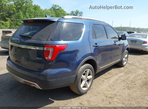 1FM5K8D89GGA22252 2016 FORD FORD EXPLORER Синий Задняя правая четверть