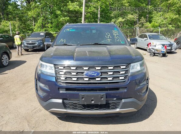 1FM5K8D89GGA22252 2016 FORD FORD EXPLORER Синий Вид щитка приборов