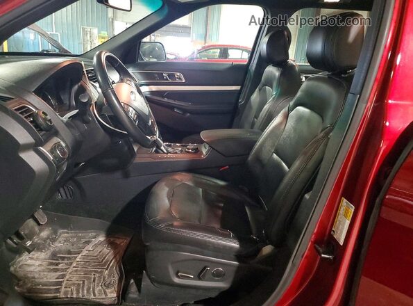 1FM5K8D89GGD23832 2016 FORD EXPLORER Красный Вид салона спереди