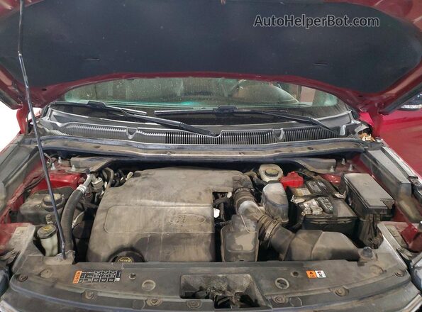 1FM5K8D89GGD23832 2016 FORD EXPLORER Красный Вид подкапотного пространства
