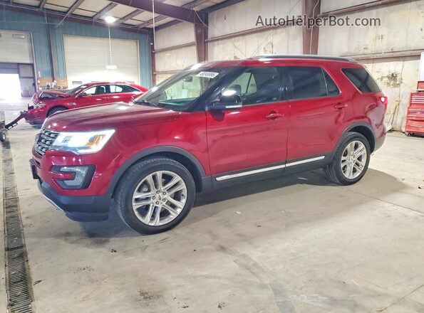 1FM5K8D89GGD23832 2016 FORD EXPLORER Красный Передняя левая четверть