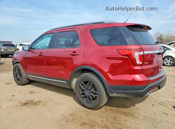 1FM5K8D89JGA64993 2018 FORD EXPLORER Red უკანა მარცხენა