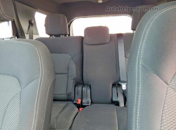 1FM5K8D89JGA64993 2018 FORD EXPLORER Red უკანა სავარძლების ხედი